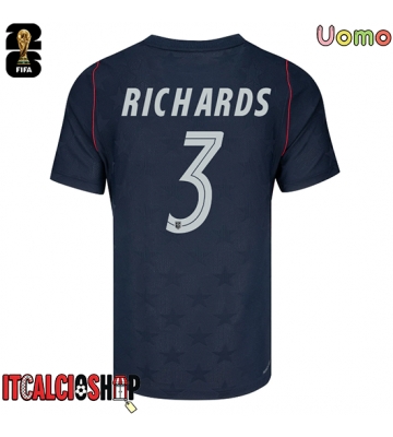 Stati Uniti Chris Richards #3 Seconda Maglia Mondiali 2026 Manica Corta